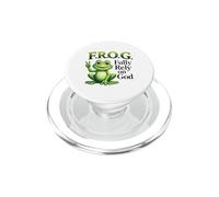 F.R.O.G. Fiez-Vous entièrement à Dieu Christian Frog PopSockets PopGrip pour MagSafe