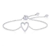 F-riendship Lot de 2 bracelets d'amitié assortis en acier inoxydable plaqué or avec breloques en forme de cœur pour amitié, bracelets d'amitié pour mère et fille, 1pcs, Métal, Pas de gemme
