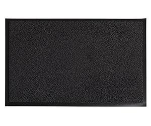 F & S Mars Paillasson d'entrée de Haute qualité Robuste et Lavable pour l'usage intérieur et extérieur 60 x 80 cm, Couleur Anthracite. Fabriqué en Europe