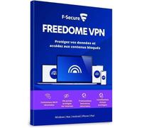 F-Secure Freedome VPN ( 1 An - 5 Appareils ) - Protégez vos données | Version Téléchargement