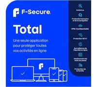 F-Secure Total & VPN 2026 | 5 appareils | 2 ans| PC/Mac/Mobile | Télécharger