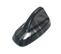 F Series F54 F60 2014-2023, Capuchon de Base aérienne de Toit, Couvercle d’antenne pour Mini Cooper One S JCW Clubman F54 Countryman F60 (Union Jack Noir, Antenne sans lumière)