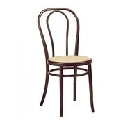 F.T. Chaise modèle restaurant structure en métal assise fausse paille, comme sur la photo, lot de 2 pièces.