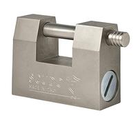 F.T. SCUDO - Cadenas Rectangulaire Monobloc en Acier Extérieur Ultra Robuste (76mm, Clé Plate)