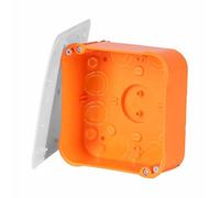 f-tronic E116 Boîte de jonction Murale Creuse avec Couvercle 104 x 104 mm