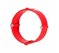 F-tronic Lot de 50 bagues de compensation en plâtre - Profondeur : 24 mm - Espacement des vis : 60 mm - E132 - Rouge