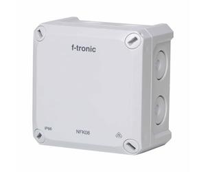 f-tronic NFK08gr FR-Abzweigkasten 85x85x54mm, IP66, grau (7340190)