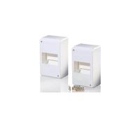 F-tronic-Tableau de Distribution en saillie 4 modules sans Visser, Blanc, kV04