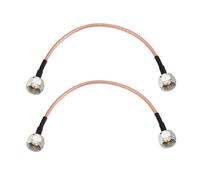 F-Type 75 Ohm Extension Cable Male to Male for TV, 2 Pieces RG179 15cm for Broadband Internet Cable Extensions, Digital TV, Satellite Cables, TV Routers, Modems, Etc