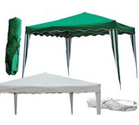 F-U Tonnelle pliante pliable accordéon 3 x 2 m, 3 x 3 cm, blanc vert, sac marché (2 x 3 m, blanc)