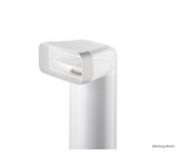 F-UR 150 Pièce De Renvoi 90° Avec Raccord Rond 900 mm Blanc