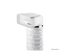 F-Urx 150 Déflecteur 90° Avec Tuyau Flexible, Élément, Blanc, L 1000 MM