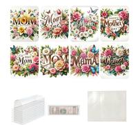 F VyL370 Lot de 8 pinces décoratives pour billets de banque avec couverture en plastique pour décoration de jour (billets non inclus)