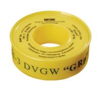 F.W. Burmann Ruban d'étanchéité en PTFE GRp L12 m B12 mm D0,1 mm jaune 100 g/m² Rouleau ULITH Quantité:1