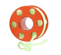 F&Y Mini Soupol Pendant - Reel de Doigt de plongée en Alliage en Aluminium avec Cordon de Nylon Lumineux pour équipement sous-Marin et Souvenirs (Orange)