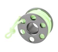 F&Y Mini Soupol Pendant - Reel de Doigt de plongée en Alliage en Aluminium avec Cordon de Nylon Lumineux pour équipement sous-Marin et Souvenirs (Gris)
