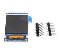 F&Y Module d'affichage LCD TFT polyvalent 1,44" : interface SPI, écran couleur, compatible avec plusieurs microcontrôleurs, carte SD intégrée et bibliothèque de polices, idéal pour les projets de