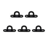 F&Y Plaque d'œil en acier inoxydable de 5pcs - Support de plafond solide et crochet mural pour une utilisation intérieure et extérieure (5 mm)