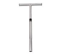 F&Y Sonde d'échantillonnage de sol en acier inoxydable de 30,5 cm avec poignée en T, kit de test numérique de pH et d'humidité pour jardinage, ferme, pelouse | Outil de test de sol en métal durable