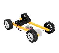 F&Y Voiture à Engrenages DIY Kit Éducatif en Bois Jouet Électrique à Assembler pour Enfants Apprentissage Sciences Physique