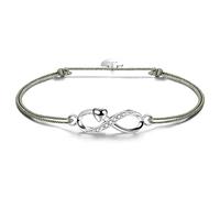 F.ZENI bracelet femme en argent sterling 925 bracelet infini étincelle zircone cubique amour pour toujours bracelets pour femmes filles bijoux cadeau avec boîte-cadeau