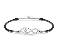 F.ZENI bracelet femme en argent sterling 925 bracelet infini étincelle zircone cubique amour pour toujours bracelets pour femmes filles bijoux cadeau avec boîte-cadeau