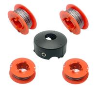 F016800175 Bobine de rechange pour débroussailleuse Bosch ART 23 26 30 Combitrim Easytrim Bobine de 1,6 mm 7,9 m avec couvercle F016L71088 (4 bobines + 1 couvercle)