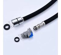 F1/2 M15 * 1 Tuyau de remplacement pour robinet Raccord rapide Tuyau en nylon Tuyau gris/noir 150 cm Douche Accessoires de cuisine-Noir