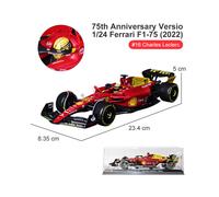 (F1-75-16 Monza) 1:24 2022 Red Bull RB18 #1 Max Verstappen Champion Casque Or Formula Racing Modèle