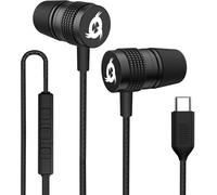 F1 - Écouteurs Usb-C Avec Micro + Haute Qualité Audio + Durables + Garantis 5 Ans + Écouteurs Filaires Avec Embouts En Mousse À Mémoire De Forme + Écouteurs Intra Auriculaires + Nouveauté