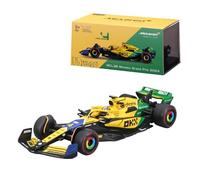 F1 McLAREN MCL38 2024 Monaco GP Livrea Senna 30th anniversaire - Formule 1 - LANDO NORRIS 4 avec CASQUE - Échelle 1:43 12cm - Bburago 18-38215-N