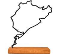 F1 Nordschleife Nürburgring Modell, Statue de circuit de Formule 1, idée de cadeau pour une Formule 1 sur socle en bois, décoration de chambre pour fan de F1