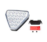 F1 Triangle Style Lumière Voiture Pilote Arrêt Feux De Sécurité Sportif Arrière Troisième Feu De Frein Auto Queue Avertissement Frein Signal Lampe 12V,Blanc
