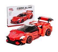 F1 Voiture de course Formule 1 à partir de 9 ans Compatible avec Lego Technic, 288 pièces 1:20 Modèle Rod similaire Lykan HyperSport, cadeau d'anniversaire parfait pour les enfants à partir de 7, 8, 9