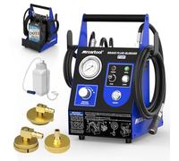 F109 Purgeur de frein électrique 220V automatique, remplissage sans bulles, pression réglable 0,5-2,5 bar, fonctionnement solo avec adaptateur 52 mm et bouteille 1L pour purge frein voiture et moto