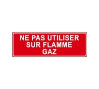 F115 - Panneau et Signalisation Incendie - Dimensions au choix | Ne pas utiliser sur flamme Gaz - Norme ISO 7010 - Haute qualité - Visibilité optimale