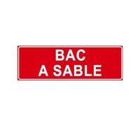 F119 - Panneau et Signalisation Incendie - Bac à Sable - Norme ISO 7010 | Dimensions au choix - Haute qualité - Visibilité optimale - Normes respectées - Installation rapide - Durable et résistant