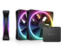 F120 Rgb Duo-Rf-D12Tf-B1-3 Ventilateurs Rgb Double Led De 120 Mm Avec Contrôleur Rgb-20 Led Configurables Individuellement-Airflow Et Pression Statique Équilibrées-Pack Triple¿Noir