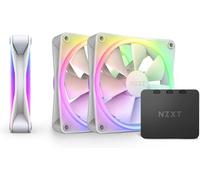 F120 Rgb Duo-Rf-D12Tf-W1-3 Ventilateurs Rgb Double Led De 120 Mm Avec Contrôleur Rgb-20 Led Configurables Individuellement-Airflow Et Pression Statique Équilibrées-Pack Triple¿Blanc
