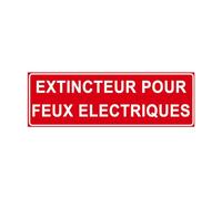 F122 - Extincteur pour feux électriques - Panneau et Signalisation Incendie - Dimensions au choix - Norme ISO 7010