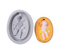 (F1221TS)European Style Little Angel Wing Shape Silicone Material Fondant Cake Chocolate Decorations Crystal Epoxy Jewelry Moulds