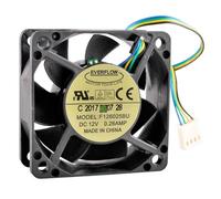 F126025BU 6cm 60mm ventilateur 60x60x25mm DC12V 0.26A 4pin double roulement à billes refroidisseur ventilateur de refroidissement for châssis carte mère CPU