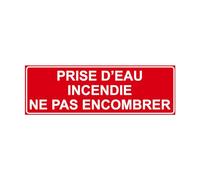 F132 - Prise d'eau incendie ne pas encombrer - Panneau et Signalisation Incendie - Dimensions au choix - Norme ISO 7010