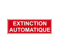 F136 - Extinction automatique - Panneau et Signalisation Incendie - Dimensions au choix - Norme ISO 7010
