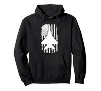 F15 Eagle US Flag Fighter Airplane Jet Plane Aircraft Sweat à Capuche