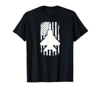 F15 Eagle US Flag Fighter Airplane Jet Plane Aircraft T-Shirt