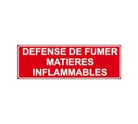 F151 - Panneau et Signalisation Incendie - Dimensions au choix | Défense de fumer matières inflammables - Norme ISO 7010 - Haute qualité - Visibilité optimale