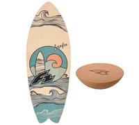 F2 Balance Board Korkrolle Demi-Boule Planche Équilibre Bois Enfants Adultes de