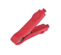 【F2-MAX111】 2 pièces 50A rouge noir 75mm pinces crocodile isolées connexion des fils de Test