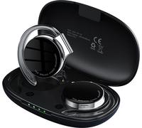 F2 Oreillette Bluetooth True Wireless, contrôle par touches Bluetooth 5.2, microphone intégré, étui de charge de 500 mAh, noir